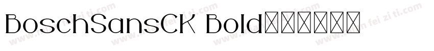 BoschSansCK Bold字体转换